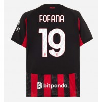 AC Milan Youssouf Fofana #19 Domáci futbalový dres 2025-26 Krátky Rukáv